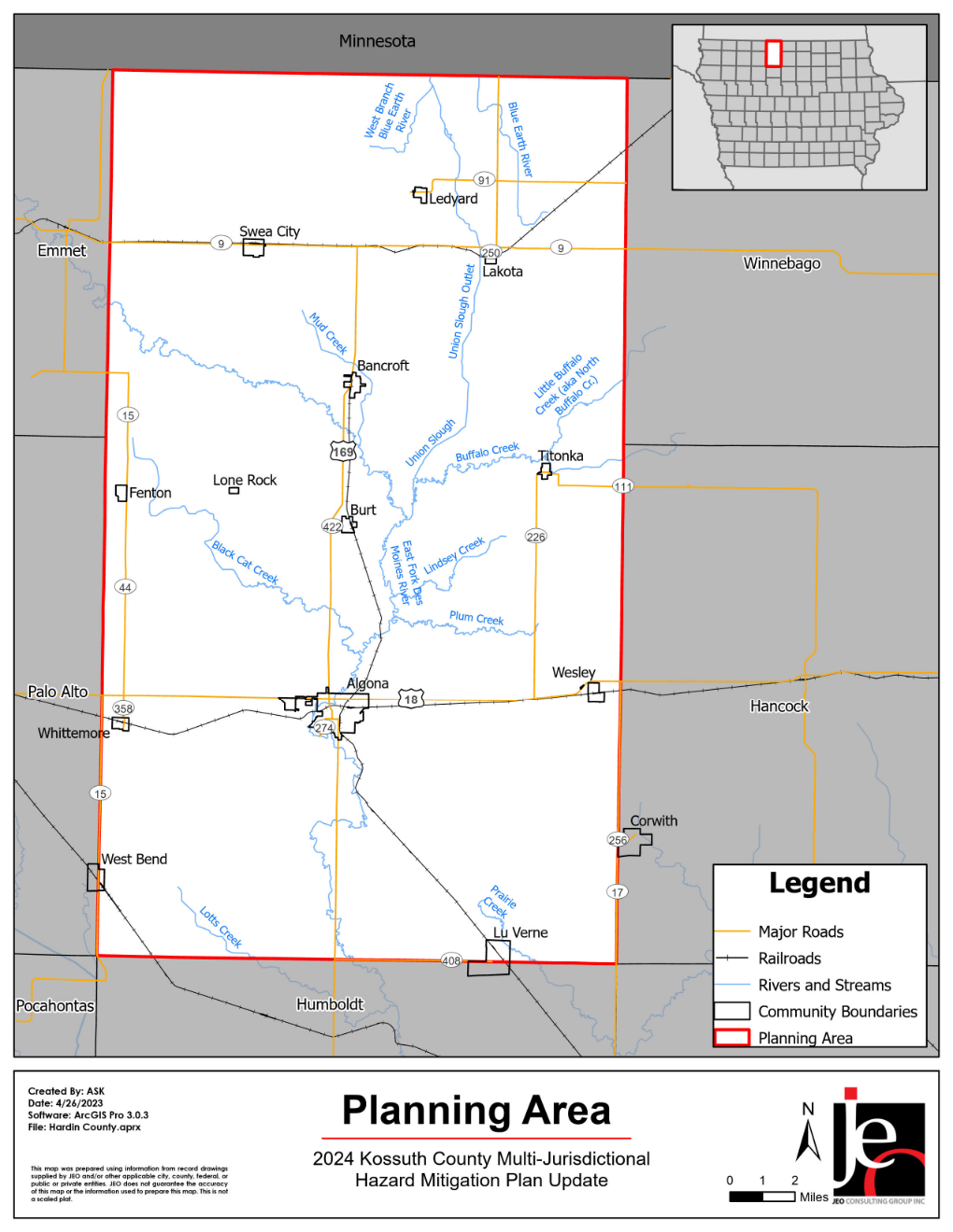 Kossuth County Planning Area_map