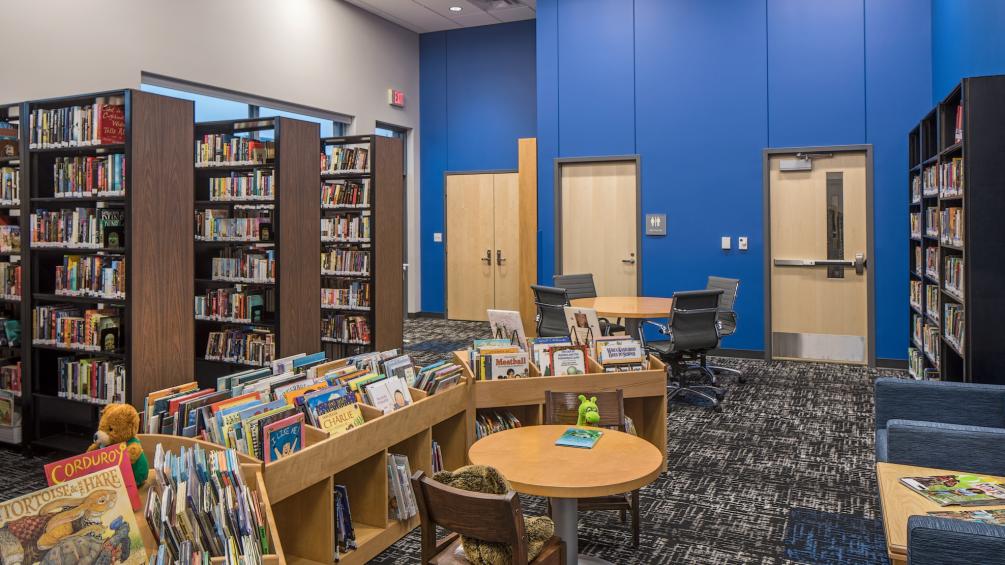 library area of hickman community center