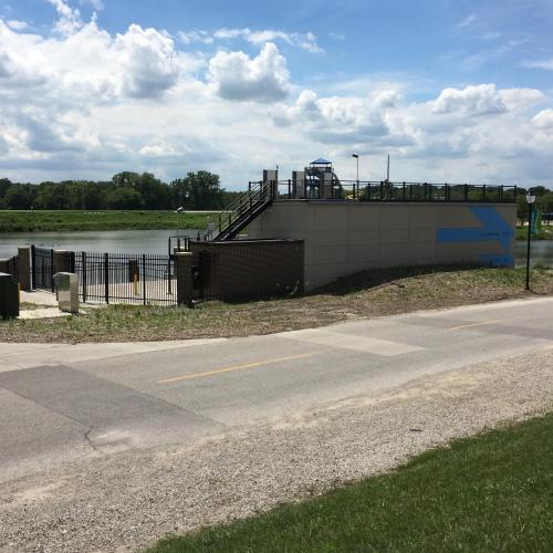 ottumwa lagoon pump station from the front