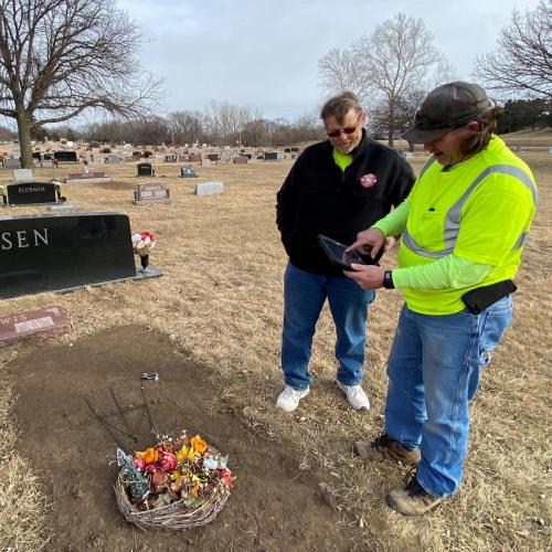Blair cemetery managers using new GIS on site